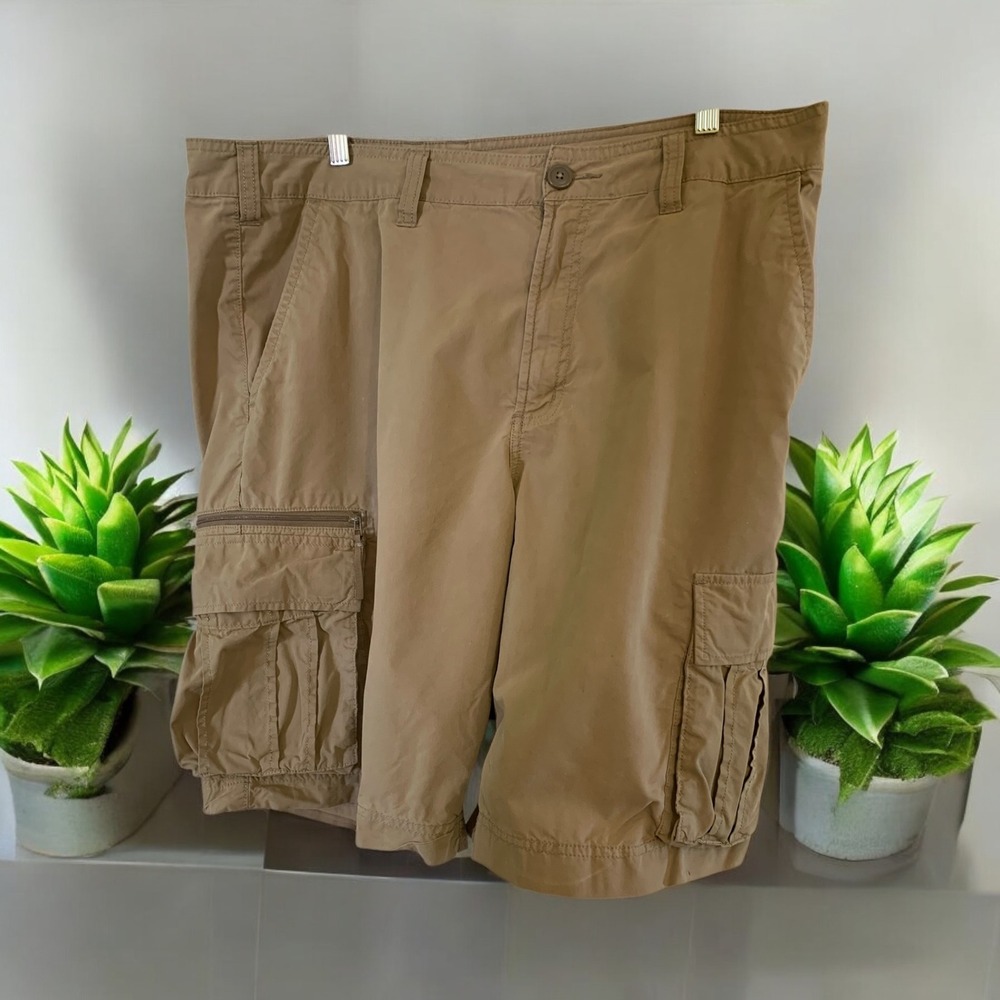 Sonoma Cargo Shorts Relaxed Fit Outdoor Casual Khaki Tan‎ Size 38